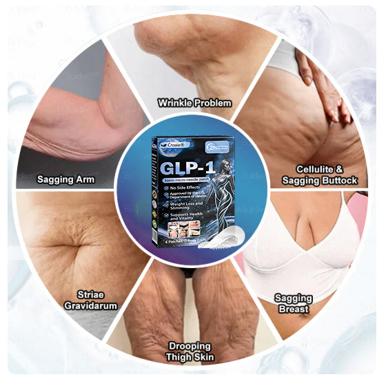 Croaie® Нано Микроиглен Пластир с SMGT-GLP-1 и Matrixyl 3000 За Стягане на Кожата, Намаляване на Тегло и Подкрепа на Кръвната Захар, Без Инжекции, Резултат за 7 Дни
