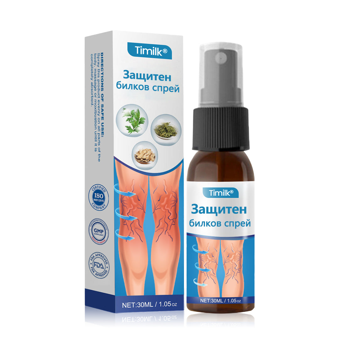 Timilk® VeinGuard Herbal Spray-✅ Клинично доказано е, че премахва разширените вени само за 7 дни!